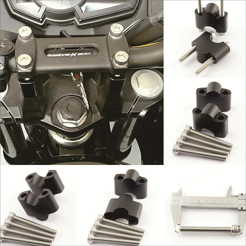 Handle Bar Handlebar Fat Bar Risers Mount Clamp for Kawasaki Versys-X 300 2017 - Imagem 2 de 4