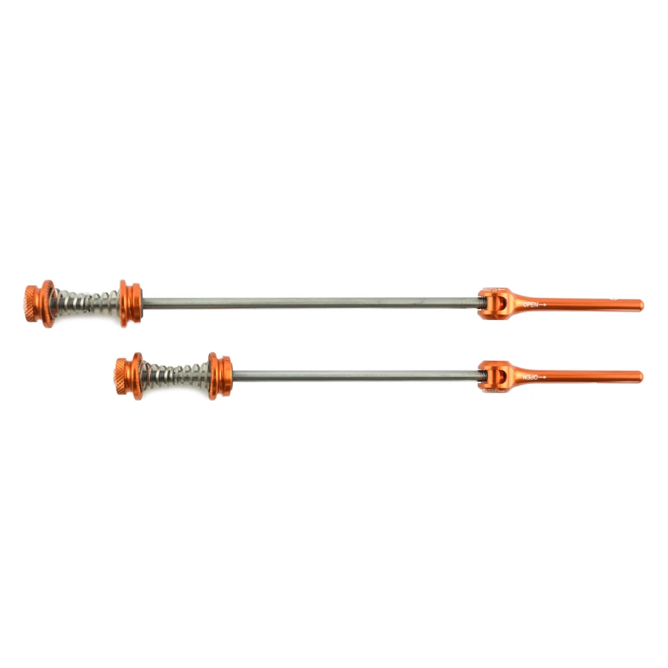 OMNI Racer WORLDS LIGHTEST RACE-Lite Titanium Road Wheel Skewers 46g: ORANGE - Image 3 of 4