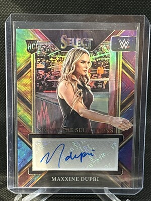 2023 Panini Select WWE Signature Selections Tie Dye Maxxine Dupri