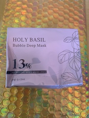 P.CALM Holy Basil Bubble Deep Mask with Holy Basil & PHA 3.17 oz New Sealed Box 