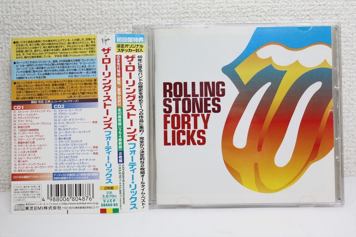 洋楽 ROLLING STONES LICKS JAPAN TOUR 200 The Rolling Stones -Forty Licks Rock CD JAPAN EDITION 2-CD SET