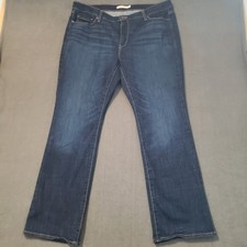 Levi's Classic Bootcut Jeans Womens 18W Dark Blue Indigo Stretch Denim