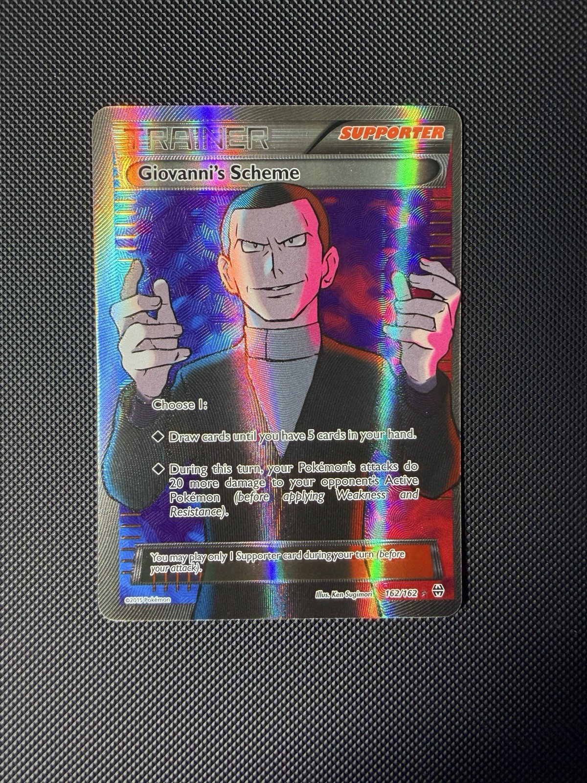 Giovanni's Scheme (Full Art) 162/162 Ultra Rare Holo - XY - BREAKthrough NM