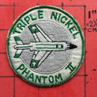 ORIGINAL PATCH USAF US AIR FORCE 555 TFS TRIPLE NICKEL F-4 PHANTOM UBON THAILAND