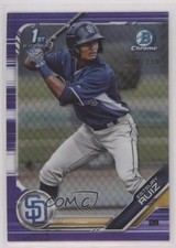 2019 Bowman Chrome Prospects Purple Refractor 129/250 Esteury Ruiz #BCP-89 0x1