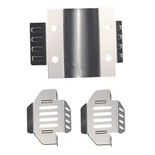 Steel Body Armor Chassis Bottom Guard Plate for FMS FCX24 Power Wagon 1/24 Car