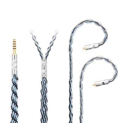MMCX 4.4mm Balanced Cable - 5N OCC Copper Silver for Dunu TITAN6/DK3001Pro/DK...