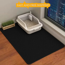 Cat Litter Mat Double Layer Cat Litter Pad Waterproof Anti-Slip Sand Bowl Filter