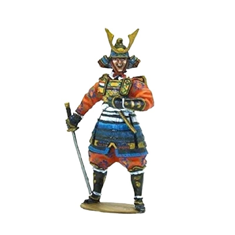 Samurai MInamoto Yoshitune Figura soldado plomo metal TricicloEditores