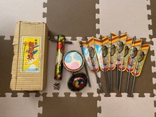 Vintage Japanese Tin Toy Carp Streamer Set Showa Era