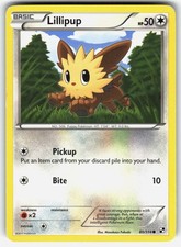 Lillipup (80) 80/114 Black and White Pokemon Common Moderately Played
