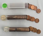 1949 Lincoln Wheat Cent Three Roll Lot 1949 PDS Uncirculated 1c 150 Coins P D S