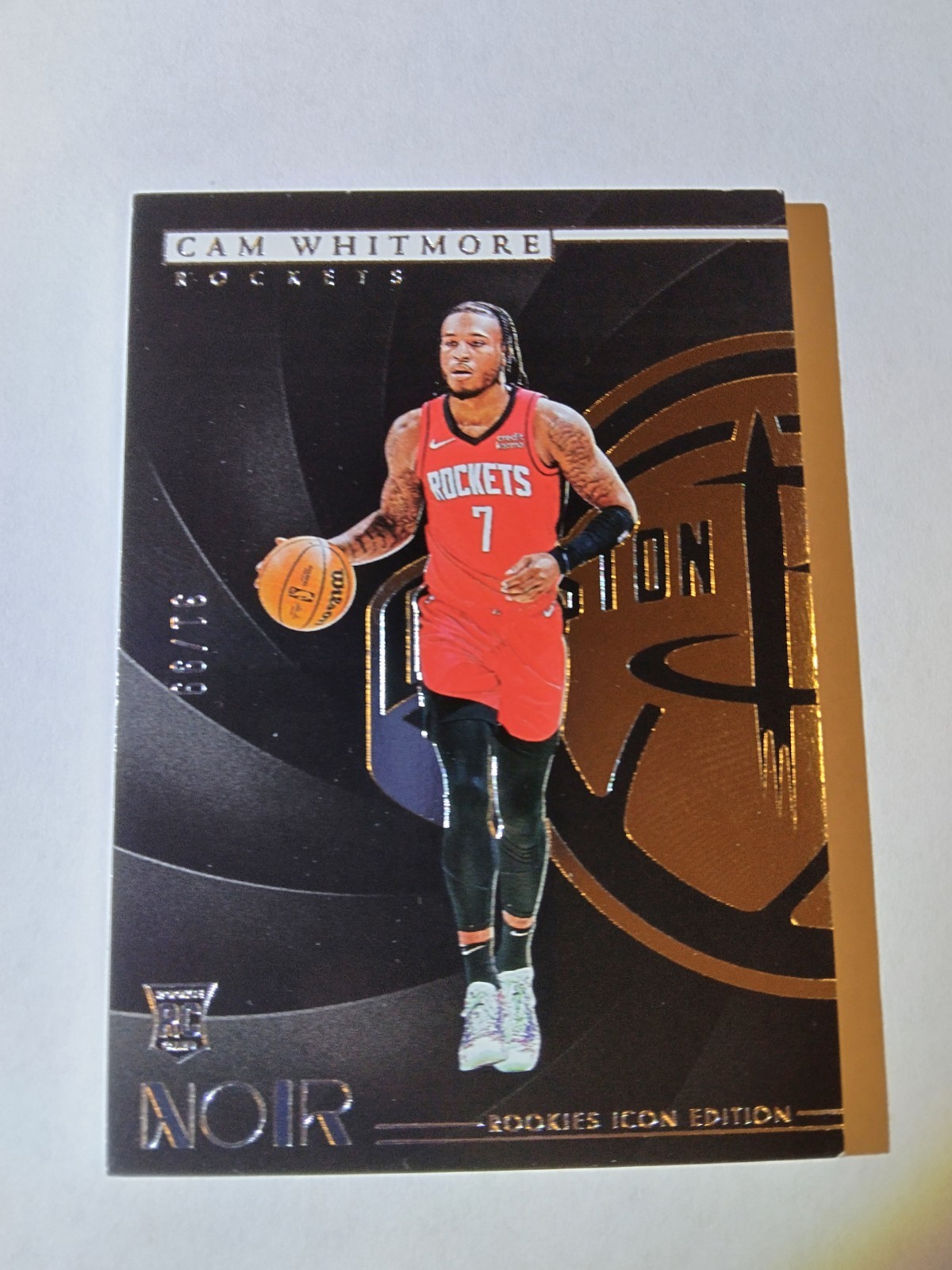 2023-24 Panini Noir - Rookies Icon Edition Cam Whitmore #190 /99 (RC)