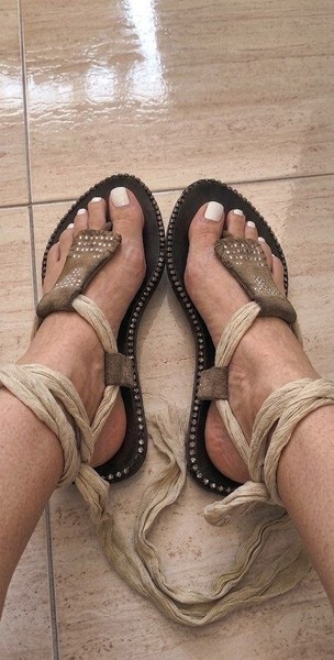 Sandalias negras mujer
