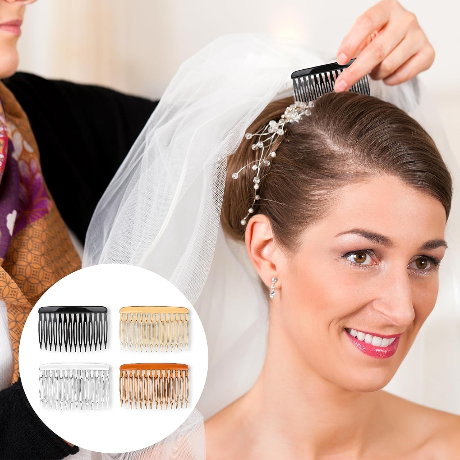 12 black, transparent light brown, dark white 