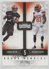 2016 Panini Contenders Round Numbers Gold /199 Jordan Payton Rashard Higgins e5r
