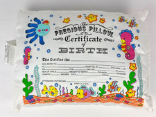 Precious Pillow Certificate Of Birth New