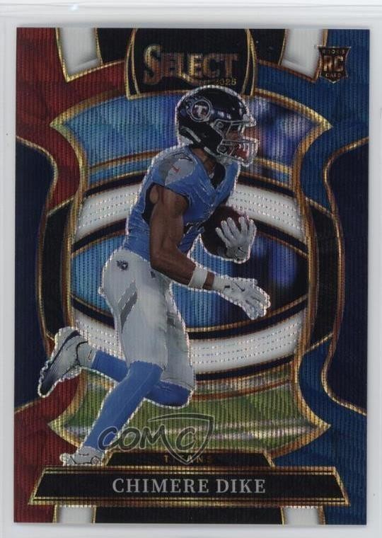 2025 Panini Select Concourse Tri-Color Prizm 132/399 Chimere Dike #27 Rookie RC