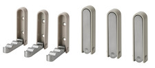 IKEA KLYKET Folding Hook pack of 3 Wall Mounted, Aluminium With Mini Magnet NEW