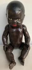 BEBE SNF BAIGNEUR DE COULEUR NOIRE ANCIENNE POUPEE VINTAGE 45 FRANCE DE 42 CM