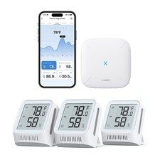 X-Sense Wi-Fi Hygrometer Indoor Humidity, Smart Hygrometer Thermometer with