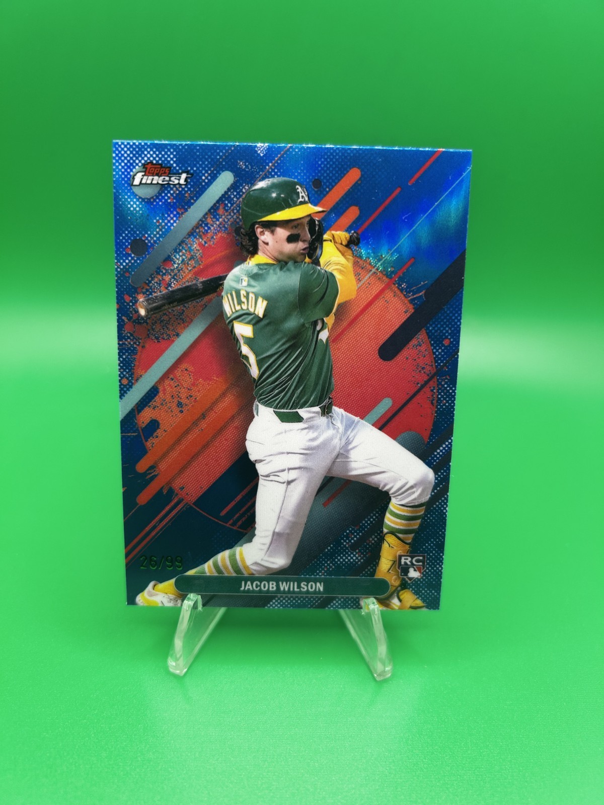 JACOB WILSON RC 2025 Topps Finest Blue Refractor /99 RARE #295 SP Rookie