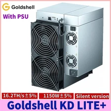 Goldshell KD LITE+ Miner Kadena 16.2TH/S Hashrate 1150W Silent version With PSU