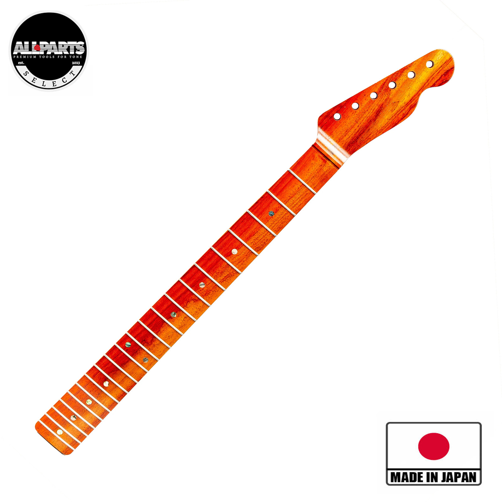 Allparts Select 1-Piece Padauk Bariole "VIN-MOD" Replacement Neck for Tele - Lic