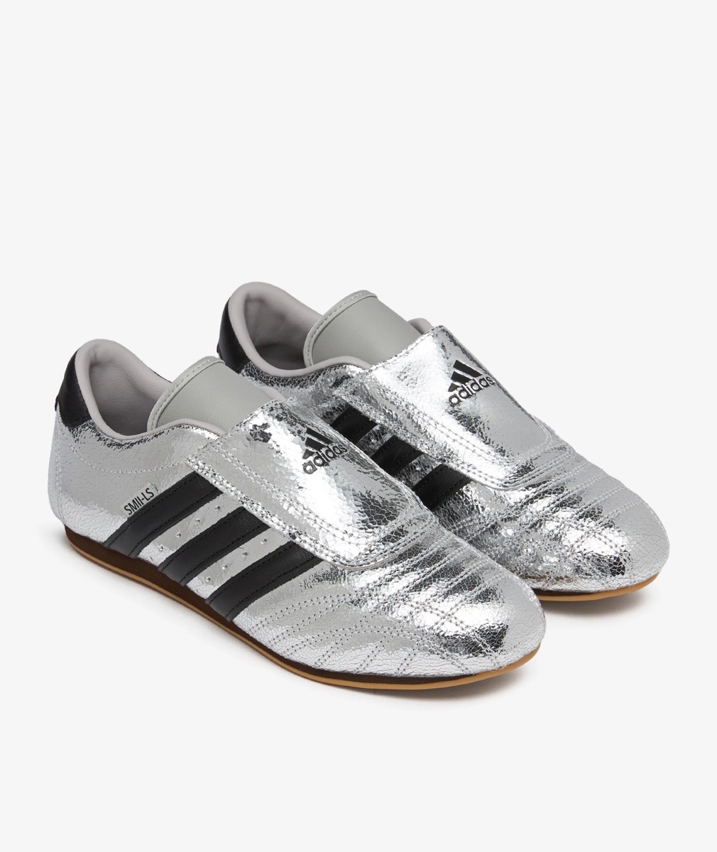 Adidas Taekwondo Silver/Metallic Black JH9664 Size 6.5 Women's