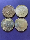 1964 Lot Of 4 Kennedy Half Dollars 90% Silver Circulated -NO RESERVE