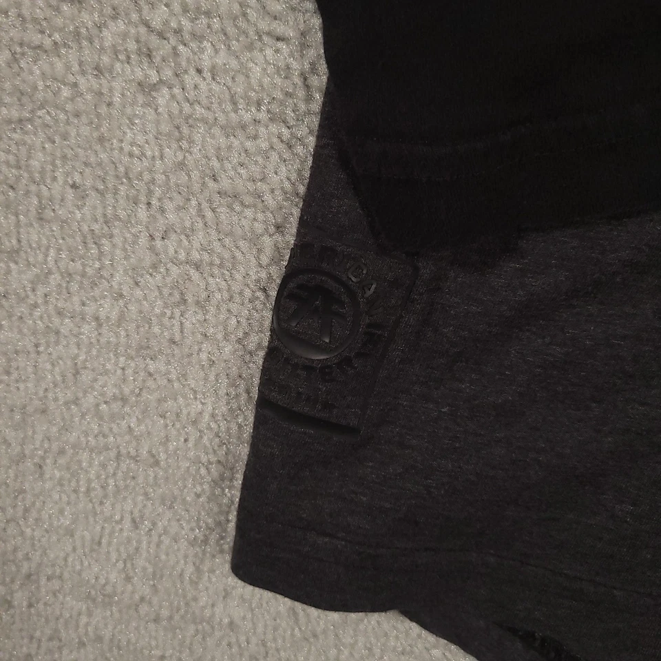 American Fighter Shirt Mens Large Gray Black Long Sleeve Athletic Buckle MMA Top - Image 4 of 4