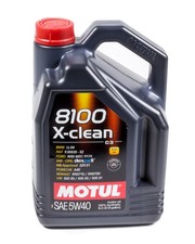 Motul Motor Oil - 8100 X-Clean - 5W40 - Synthetic - 5 L - Each 46.47 per gallon