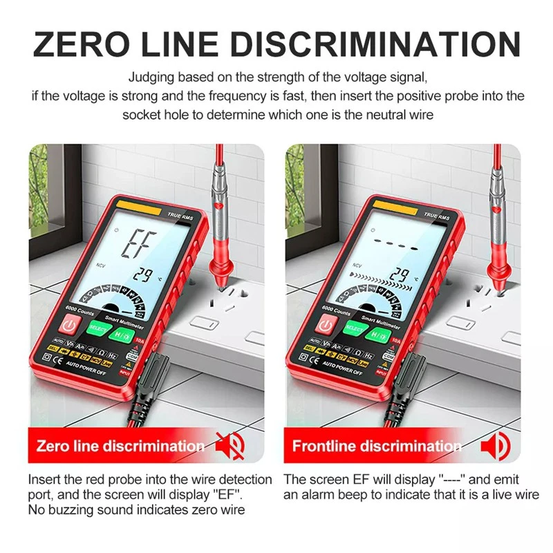 Digital Multimeter Voltmeter Strommessgerät Tester Messung von AC/DC Spannung - Bild 4 von 4