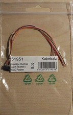 ESU 51951 Schnittstellenbuchse 6-pol. NEM 651 mit Kabelbaum