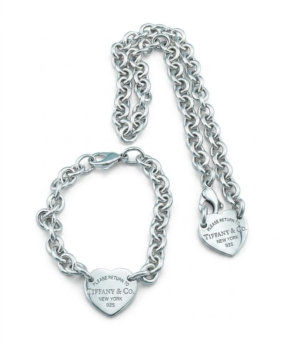 Tiffany & Co. Sterling Silver Fine Jewelry 925 Metal Purity for