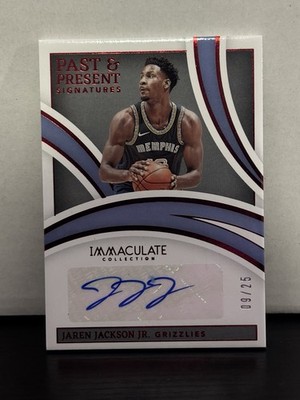 2021 Panini Immaculate - Past & Present JAREN JACKSON JR Auto /25 (READ FULLY)