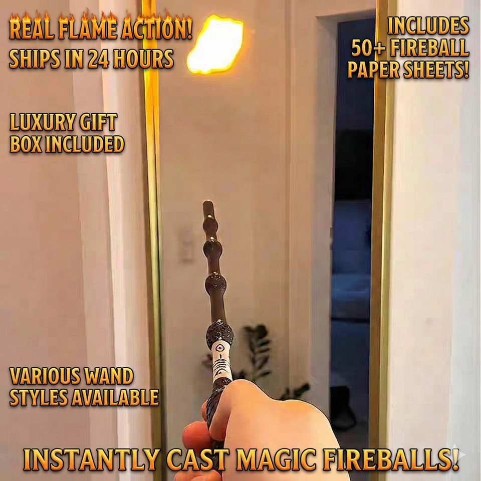 Harry potter style ​magic flame wand that shoots fireballs birthday gifts kid