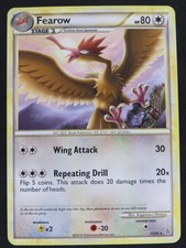 Fearow 15/95 Rare HGSS Unleashed Pokemon LP