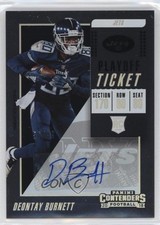 2018 Panini Contenders Rookie Playoff Ticket /99 Deontay Burnett #199 Auto 15w6