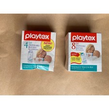 Vintage Playtex Disposable Bottles Liners 4oz 100ct and 8oz 80ct Lot 2
