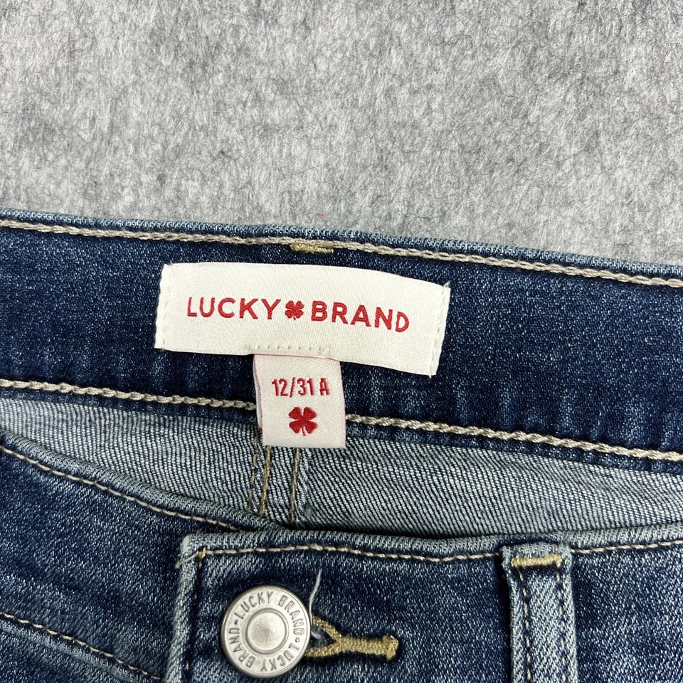 Lucky Brand Jeans Womens 12 Blue Ava Mid Rise Skinny Stretch Denim Dark Wash - Image 3 of 4