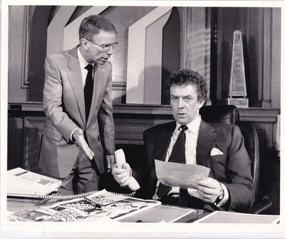 Original Pressefoto TV Prog Inside Story Roy Marsden Douglas Lambert 26.10.1986