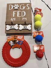 Dog Bundle Rubber Balls, Tennis Balls, Frisbee 