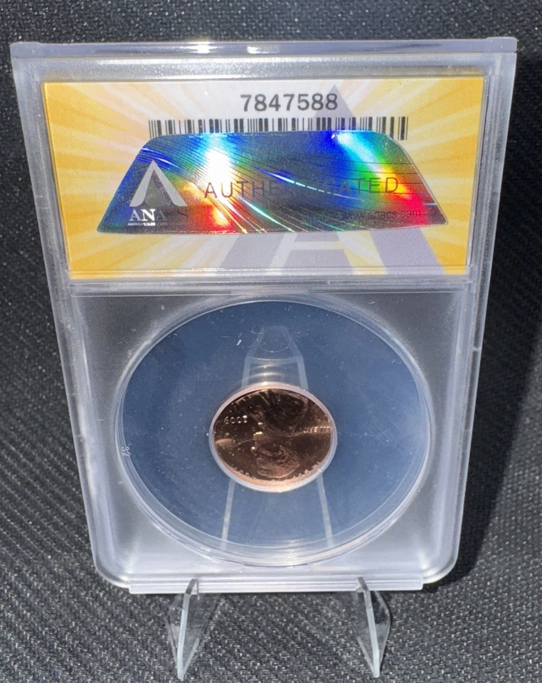 2009 ERROR ANACS MS65 WDDR #043 Lincoln Cent Coin Doubled Die Cherry Pck FS #801 - Image 3 of 4