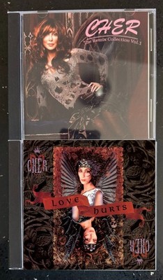 CHER 2 used CDs  + REMIX Collection  club hits remixes SKIN DEEP Believe One by