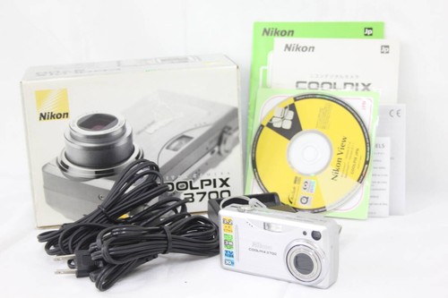 With Original Box Nikon Coolpix E3700 Charger Compact Digital Camera V8709