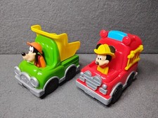 Disney Junior Mickey Mouse Let's Work Mickey Firetruck and Goofy Dump Truck