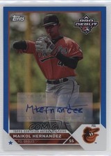 2023 Topps Pro Debut Blue Foil Auto 50/150 Maikol Hernandez #PD-84 Auto 1b3