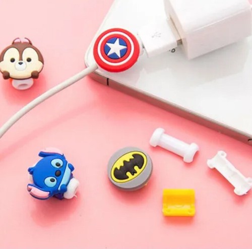Hello Kitty Pink Cute Cartoon Shape USB Data Charger Cable Saver Protector - Picture 5 of 7
