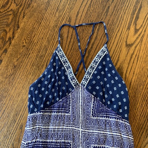 Y2K 90s Babydoll Maxi Halter Dress Size XL Cottagecore Fairy Festival Boho EUC - Picture 2 of 11